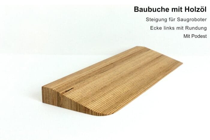 Schwellenrampe aus Holz für Fahrrad, Kinderwagen & Alltag - nach Maß bis 10 cm Höhe – Bild 19