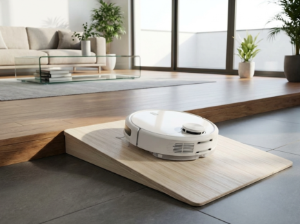 Stufenrampen aus Holz für Saugroboter nach Maß vom Schreiner