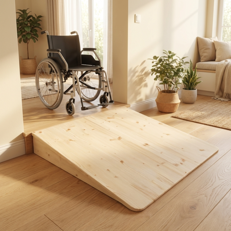 Rollstuhlrampe für Stufen - Maßgefertigt vom Schreiner