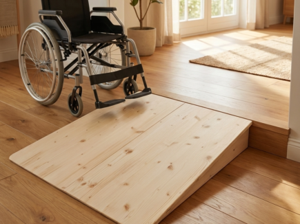 Rollstuhlrampe für Stufen - Maßgefertigt vom Schreiner