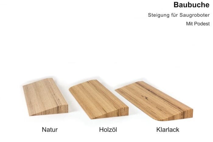 Rampe für Saugroboter aus Holz – Schwellenrampe nach Maß bis 10 cm Höhe – Bild 8