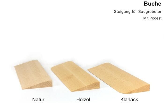 Rampe für Saugroboter aus Holz – Schwellenrampe nach Maß bis 10 cm Höhe – Bild 11