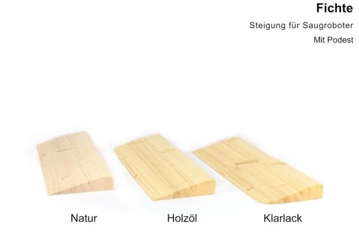 Rampe für Saugroboter aus Holz – Schwellenrampe nach Maß bis 10 cm Höhe – Bild 9