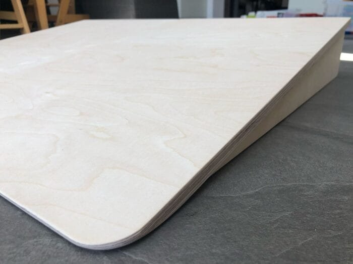 Rollstuhlrampe aus Holz als Stufenrampe vor Haustür - Stufe - Balkon - Terrasse - Gartenhaus - barrierefrei bis 20 cm