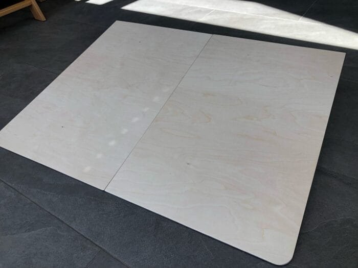 Rollstuhlrampe aus Holz als Stufenrampe vor Haustür - Stufe - Balkon - Terrasse - Gartenhaus - barrierefrei bis 20 cm