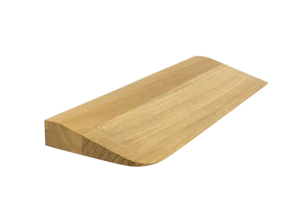 Schwellenrampe aus Holz – überbrückt Türschwellen bis 10 cm für Saugroboter und Rollator