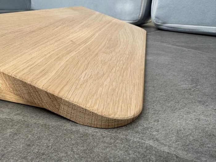 Rollstuhlrampe aus Eiche Massivholz als Stufenrampe - barrierefrei bis 20 cm