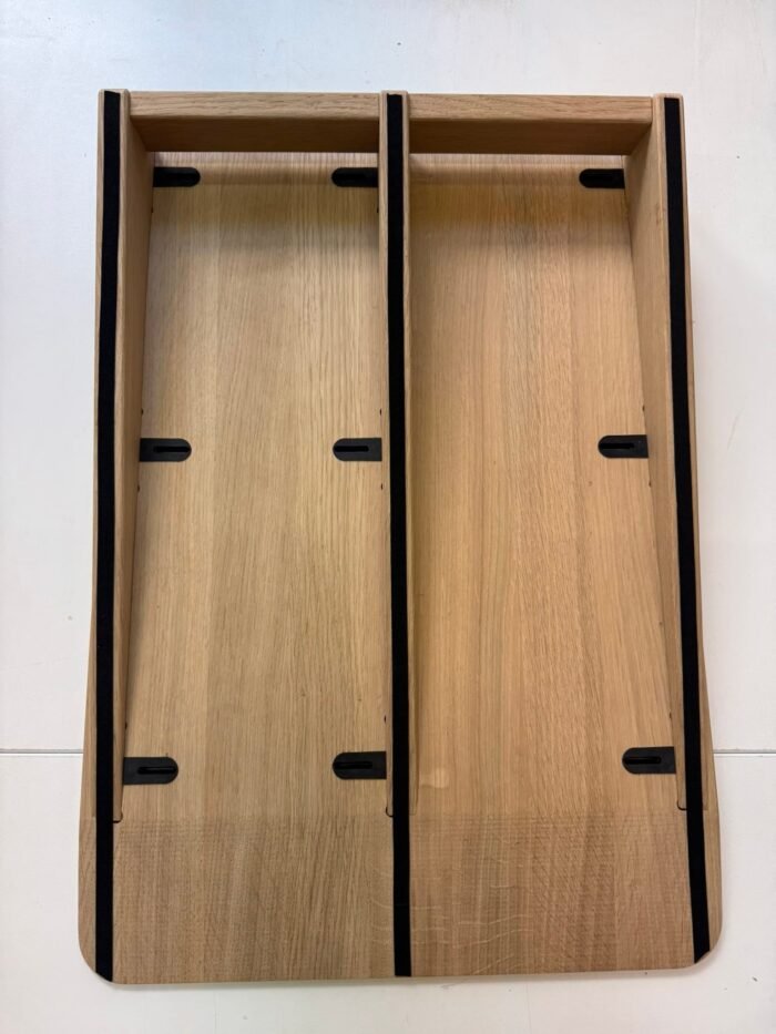 Rollstuhlrampe aus Eiche Massivholz als Stufenrampe - barrierefrei bis 20 cm