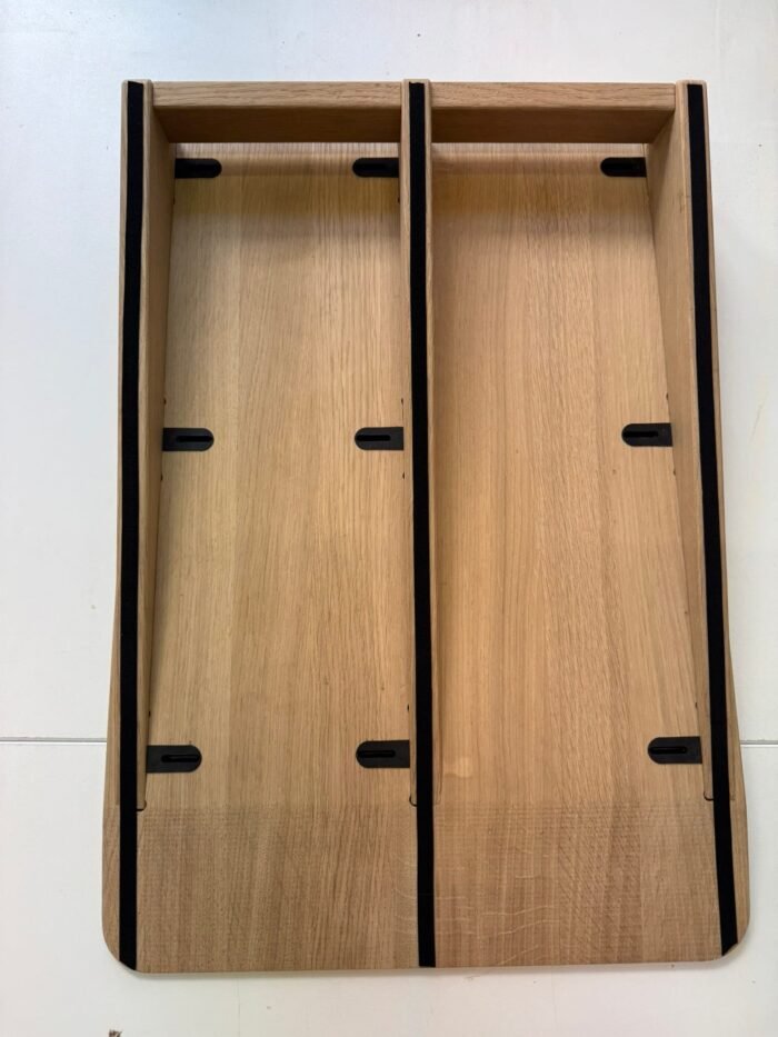 Rollstuhlrampe aus Eiche Massivholz als Stufenrampe - barrierefrei bis 20 cm