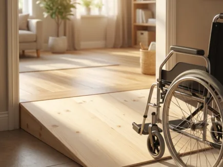 Rollstuhlrampe für Stufen - Maßgefertigt vom Schreiner